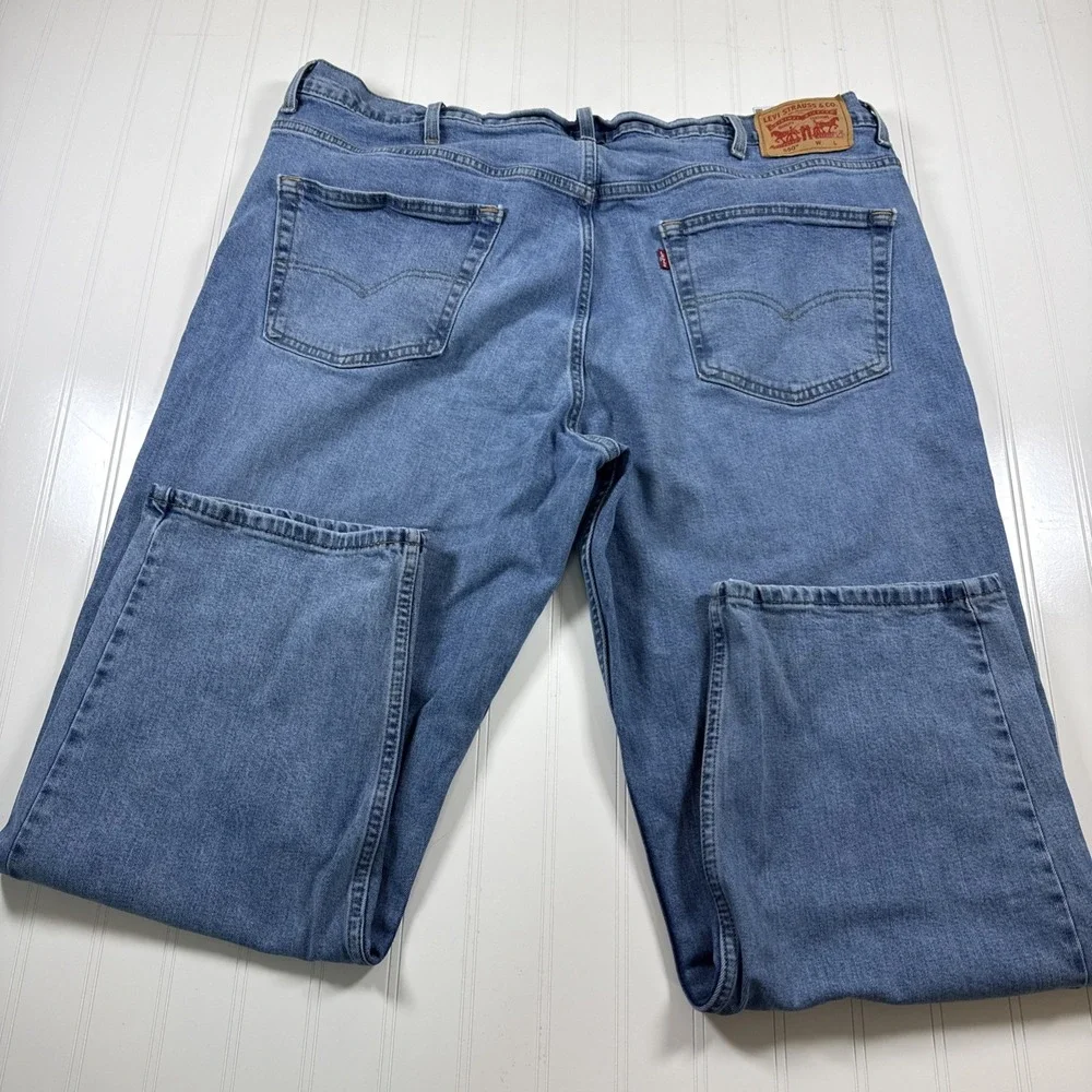 Levi's 550 Jeans Men's Size W44xL30 Blue Straight Leg MidRise MediumWash 5Pocket